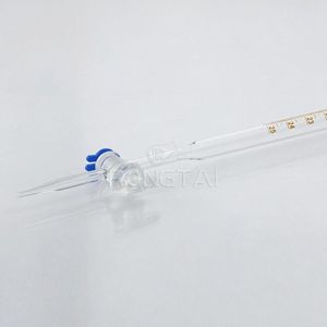 RONGTAI Laboratorio Cristalería China Factory 1642A 100mL Bureta de laboratorio con llave de paso de PTFE - Product Image 6