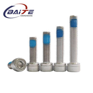 Vis à six pans creux en acier inoxydable de haute qualité DIN912 avec joint en nylon bleu Nylock DIN933 pour la fixation d'équipements - Product Image 4