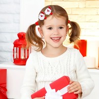 Barrettes de Noël pour filles : Adorables pinces à cheveux renne, bonhomme en pain d'épices, nœuds, bonhomme de neige, Père Noël – Accessoires capillaires pour fêtes de fin d'année