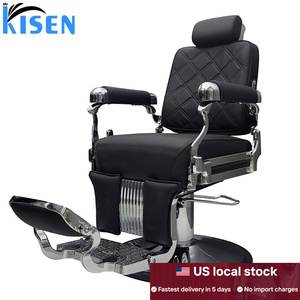 Silla de masaje para pedicura de spa, sin plomería, de cuero negro moderno de lujo con detalles en metal dorado, para salón de belleza, Kisen, envío gratis, gran oferta. - Product Image 6
