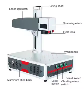 Mini escáner Galvo de escritorio LY desmontado, sistema de alineación, todo en uno, placa de identificación láser de fibra óptica, máquina de marcado láser de fibra Eng - Product Image 2
