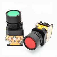 Bouton-poussoir LAY50-22C-11, diamètre 22 mm, momentané/retenu, avec cadre rouge, vert, bleu, blanc, noir, jaune, noir