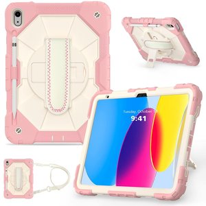 Étui pour tablette <span class=keywords><strong>Apple</strong></span> iPad 10 10,9 pouces 2022 C2 avec support rotatif à 360°, support de table et bandoulière - Product Image 3