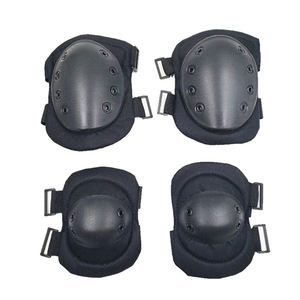 Set bantalan lutut & siku taktis, perlengkapan keamanan pelindung lutut luar ruangan olahraga berburu seluncur, pelindung cangkang siku, logo label kustom - Product Image 2