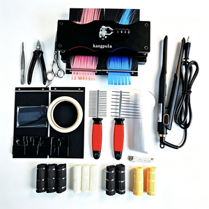 Machine à fabriquer des extensions de cheveux en kératine K-Tip avec plaque <span class=keywords><strong>plate</strong></span> en plastique pour usage domestique - Product Image 2