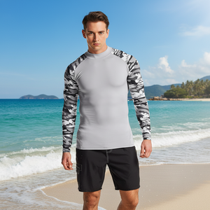 Unisex Long Sleeve UPF 50+ Compression Swim Shirt Quick Dry Rash Guard for MMA - Product Image 3