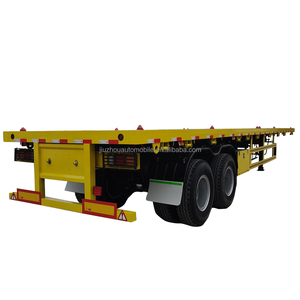 Xe tải vận chuyển <span class=keywords><strong>container</strong></span> sàn phẳng JOZOTG 2/3/4 trục, rơ moóc sàn phẳng 20ft, 45ft, 40ft - Product Image 3