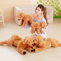 Coussin en peluche chien Golden Retriever Labrador, grand jouet en peluche rembourré en coton PP, écologique, anti-stress, super doux