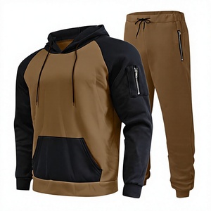 Logo personnalisé Survêtement Pour Hommes Coupe-Vent Survêtement À Capuche Pour Hommes Fabriqué En Coton Polyester - Product Image 1