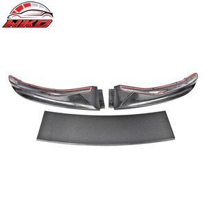 ลิ้นกันชนหน้า สำหรับ BMW F15 X5 MT MP สไตล์ ปี 2014-2018 ชุด 3 ชิ้น สปอยเลอร์ คาร์บอนไฟเบอร์ CF อุปกรณ์ตกแต่งรถยนต์ - Product Image 4