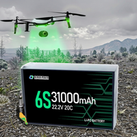 QiQi 6s Drones agricoles Batterie Lipo 44000mah 31000mah Taux de décharge élevé Batterie lithium-ion
