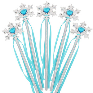<span class=keywords><strong>Set</strong></span> <span class=keywords><strong>de</strong></span> varita mágica con copo <span class=keywords><strong>de</strong></span> nieve y cinta para niñas, disfraz <span class=keywords><strong>de</strong></span> princesa, juguete. - Product Image 1