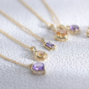 Peishang joyería personalizada 925 plata esterlina chapada en oro ágata cristal labradorita piedra preciosa piedra Natural ópalo espinela collar - Product Image 3