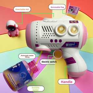 Máquina de burbujas estilo influencer, eléctrica, portátil, totalmente automática, con 32 boquillas, para 14 años o más, juguete de plástico para vendedores ambulantes de parques, venta al por mayor - Product Image 3