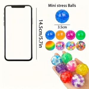 Pelota Antiestrés de Goma TPR Suave de 3.5cm con Cuentas de Agua, Juguete para Apretar, Pelota de Uva, para Adolescentes y Adultos, Venta al por Mayor - Product Image 4