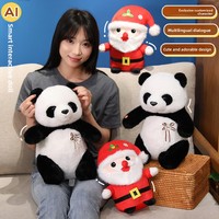 Modèle IA transfrontalier de grande envergure, version internationale Deepseek, GPT, Père Noël, poupée Panda, figurines en peluche super douces, jouets unisexes