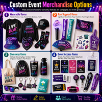 Paquete de Recuerdos Personalizados de Temporada con Bolsa con Cordón, Llavero, Pin y Pegatina para Promoción Familiar y de Visitantes