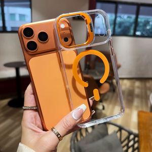 <span class=keywords><strong>Coque</strong></span> de téléphone <span class=keywords><strong>transparente</strong></span> en PC avec support d'objectif et chargement magnétique sans fil en gros pour <span class=keywords><strong>iPhone</strong></span> 17 16 13 12 Pro Max 15 14 Plus <span class=keywords><strong>11</strong></span> - Product Image 4