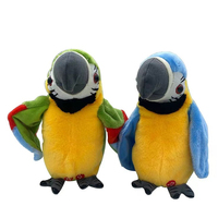 Jouet en peluche perroquet chantant et dansant de bonne qualité et pas cher avec rembourrage en coton PP pour enfants