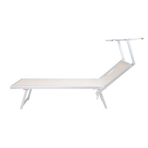 2026 Popular Chaise de playa portátil Sun Lounge cubierta reclinable silla plegable Silla de gravedad cero para sala de estar y uso de almacén - Product Image 1