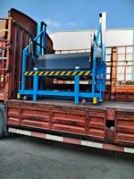 Rampe de chargement mobile, rampe de chantier portable, plateforme de chargement/déchargement mobile pour l'accès des chariots élévateurs aux conteneurs et aux camions