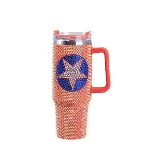 Bán Buôn 40Oz Phích Cốc Thiết Kế Mới Kim Cương Ngọc Trai Tùy Chỉnh Sáng Bóng Rhinestone Xe Cốc Cổ Điển Hot Ưu đãi Giá - Product Image 3