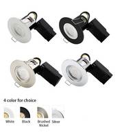 Plafonnier LED encastré orientable, étanche IP65, résistant au feu, personnalisable (ODM), design moderne, CRI 95 élevé, pour salle de bain et cuisine