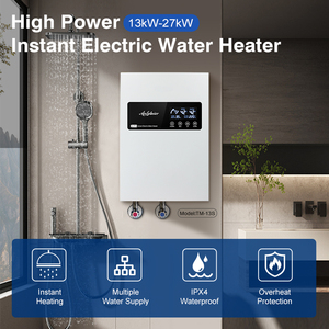 Calentador de Agua Instantáneo sin Tanque de 13kW 220V, Control Preciso de Temperatura, IPX4, Calentamiento de Doble Cámara, Ajustable de 30-55°C ° C para Ducha y Cocina - Product Image 4