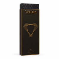 Boîte cadeau verticale personnalisée écologique et recyclable pour chocolats, avec gaufrage à chaud doré et doublure en éponge, pour confiseries