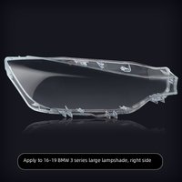 Repuestos de Lentes para Automóviles, 1 Par de Cubiertas de Lentes para Faros Delanteros para BMW Serie 3 2016 2017 2018 F30 F31, Carcasa de Cristal Transparente para Faros