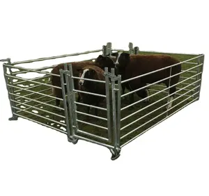 tubular Livestock gate SHEEP HURDLE with interlocking loops to join together FULLY WELDED