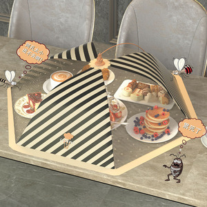 Thiết Kế Mới Nhà Bếp Chống Fly Thực Phẩm Lưới Bìa Hộ Gia Đình Gấp Có Thể Chống Bụi Thực Phẩm Bìa Mùa Hè Bàn Ăn Nhiệt Thực Phẩm Bụi Bìa - Product Image 3