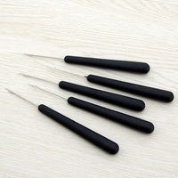 Aiguille à crocheter en plastique pour dreadlocks, micro-anneaux, perles, tresses, crochet à loquet, vente en gros