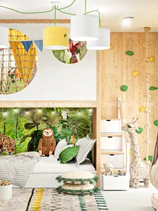 Design Personalizzato per Camere dei Bambini, Sala Giochi Personalizzabile <span class=keywords><strong>con</strong></span> Parete da Arrampicata e Scivolo, Letti <span class=keywords><strong>a</strong></span> Castello, Letti <span class=keywords><strong>a</strong></span> Due Piani, Altalena - Product Image 3