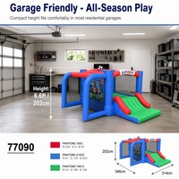 Château gonflable de football 2026 840D robuste pour intérieur et extérieur avec cible amovible, certifié CPC