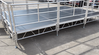 Plateforme de scène portable en alliage d'aluminium d'usine, 4x8 pieds, pour extérieur, podium, podium de scène, événements de concert, mariage