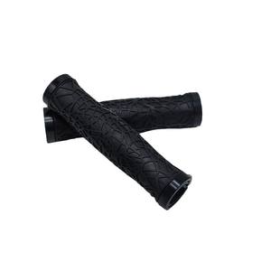 Puños para Manillar de Bicicleta de 22.2mm, de Goma Negra con Anillo de Bloqueo de Aleación de Aluminio, para Bicicleta de Montaña, Carretera y Piñón Fijo - Product Image 2