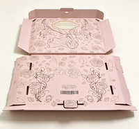 Boîte d'expédition rose personnalisée pour kit de fête de bachelorette, emballage cadeau avec motif floral