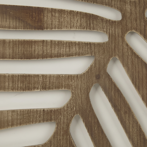 DB Juego de decoración de pared de panel de madera de 2 piezas de dos tonos Letreros de pared de madera elegantes - Product Image 1