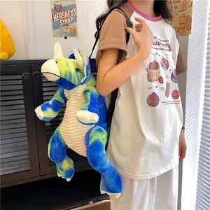 Günstige Großhandel gute Qualität niedlichen Cartoon Dinosaurier Plüsch Rucksack Tasche für Kinder