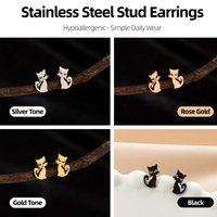 Boucles d’oreilles de perçage hypoallergéniques en acier inoxydable, puce pour cartilage en forme de cœur avec inscription