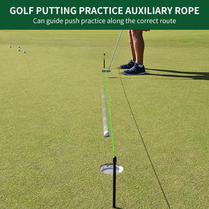 Venta caliente Palos de alineación de golf plegables Fibra de vidrio Golf Putting Práctica Ayudas de entrenamiento Varilla de alineación de golf con línea de cuerda - Product Image 4