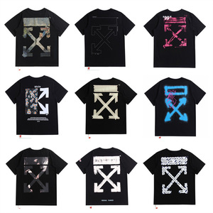 เสื้อยืดทรงหลวมสไตล์วินเทจสุดเทรนดี้สำหรับผู้ชายและผู้หญิงไซส์พลัส ลายฟอยล์สีทองรูปธนู [Long Rope] - Product Image 2
