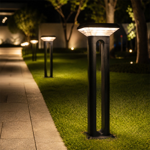 Lampes solaires décoratives de jardin en aluminium moulé sous pression <span class=keywords><strong>PC</strong></span> 10W pour allée et cour avant, prix abordable, lampes solaires pour pelouse - Product Image 6