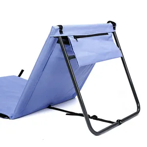 Customizable Logo Camping Portable Folding Aluminum Beach Lounge Chair For Outdoor Garden Picnic Beach