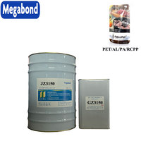 Adhésif de laminage polyuréthane bi-composant à base de solvant haute adhérence, bonne capacité d'humidification pour film d'emballage souple recouvert d'aluminium