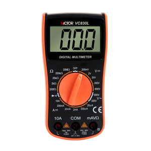 Multimètre numérique Victor VC830L 600V 10A portable mini avec fonction buzzer pour mesures électriques - Product Image 1