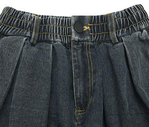 <span class=keywords><strong>Pantaloni</strong></span> a Gamba Larga Stile Retrò da <span class=keywords><strong>Uomo</strong></span>, Jeans Larghi a Gamba Dritta Lavati, <span class=keywords><strong>Pantaloni</strong></span> a Carota - Product Image 3