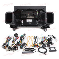 Lecteur de navigation GPS multimédia Android13 de 12.3 pouces lecteur DVD TV de voiture portable à double écran pour Toyota Land Cruiser 2016-2020