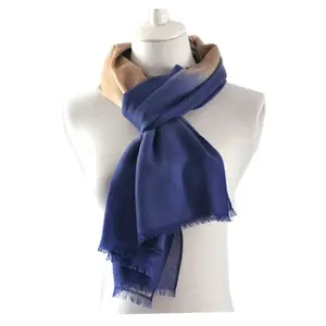 BLUE PHOENIX cashmere miscela di seta gradualmente colore avvolgere occhiali da sole scialle di pashmina scialle di preghiera scialle a pieghe mini ebraico